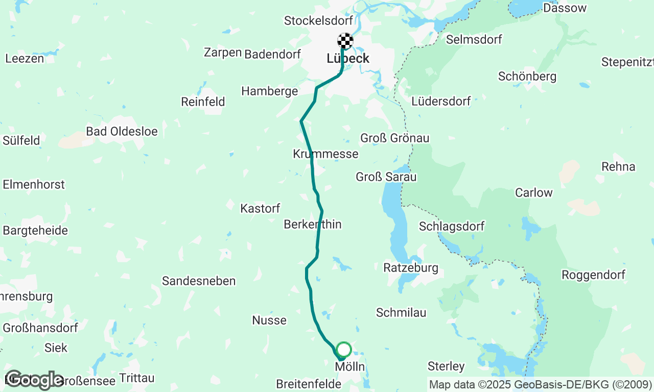 Mölln til Lübeck