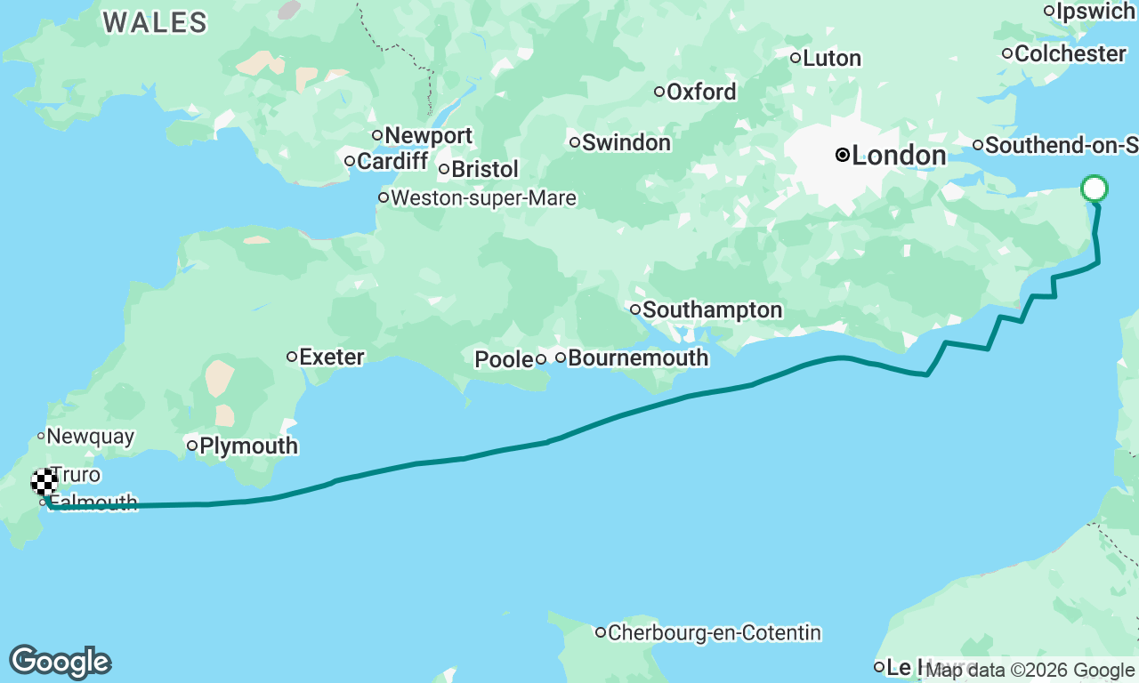 Yacht delivery, South Coast UK leg.