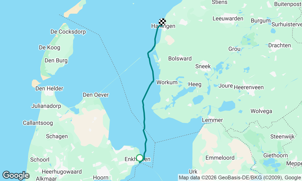 First time out on the Waddenzee