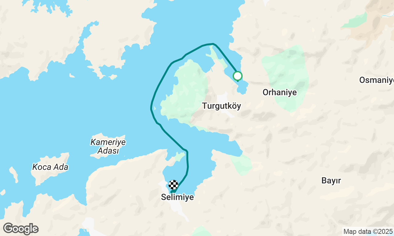 Orhaniye to Selimiye 