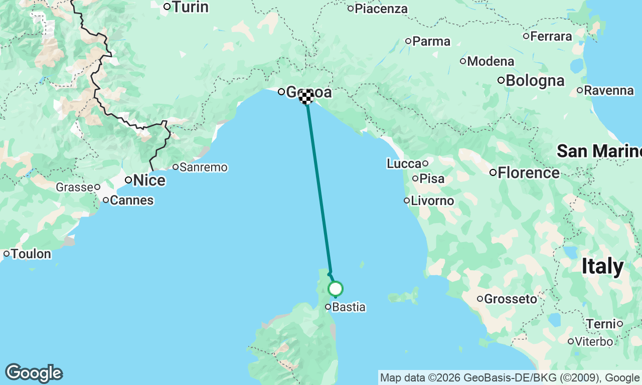 Voyage map
