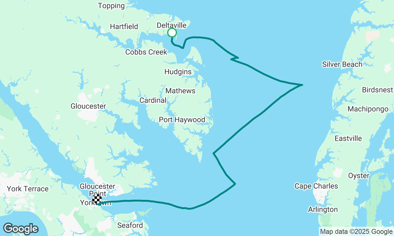 piankatank to Yorktown, battling the wind and wave