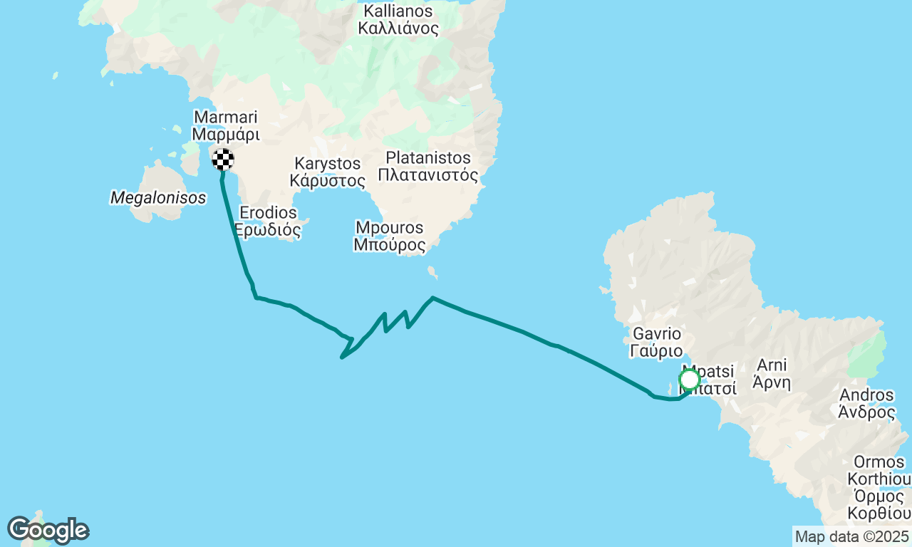 Andros to Karystos (Rudi’s Bay)