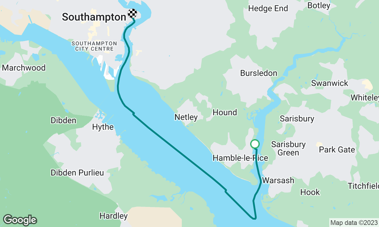 Hamble to Southampton 