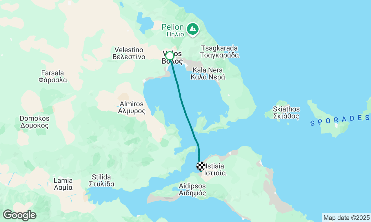 Bonous Miles Flotila 
Leg 1
Volos to Oraioi