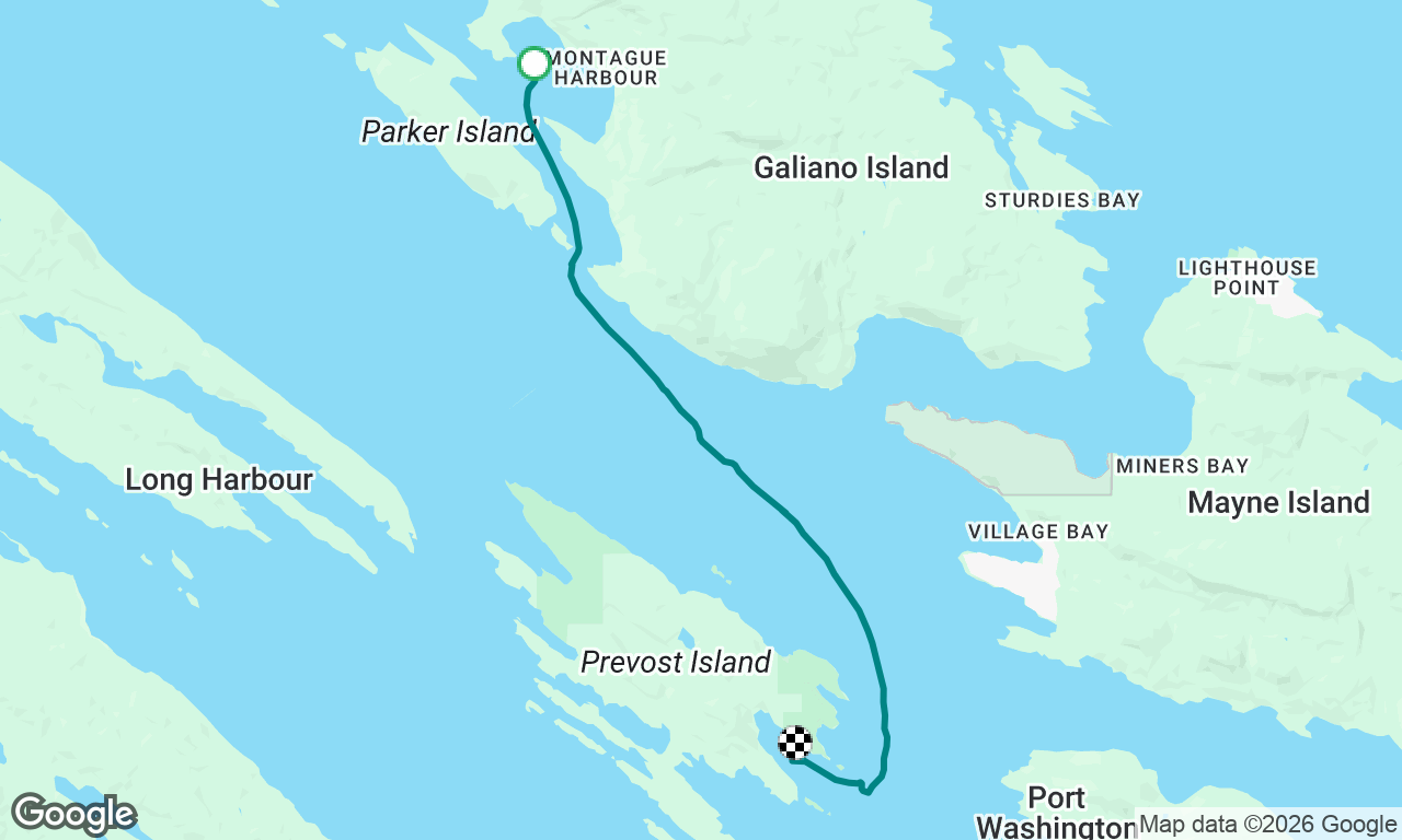 Montague harbor to Prevost Island Diver Bay