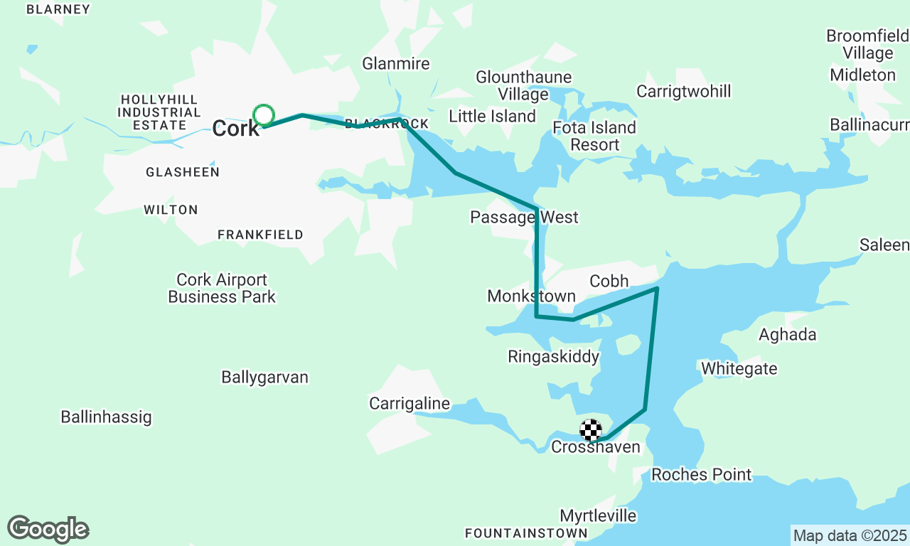 Cork Town Quay to RCYC