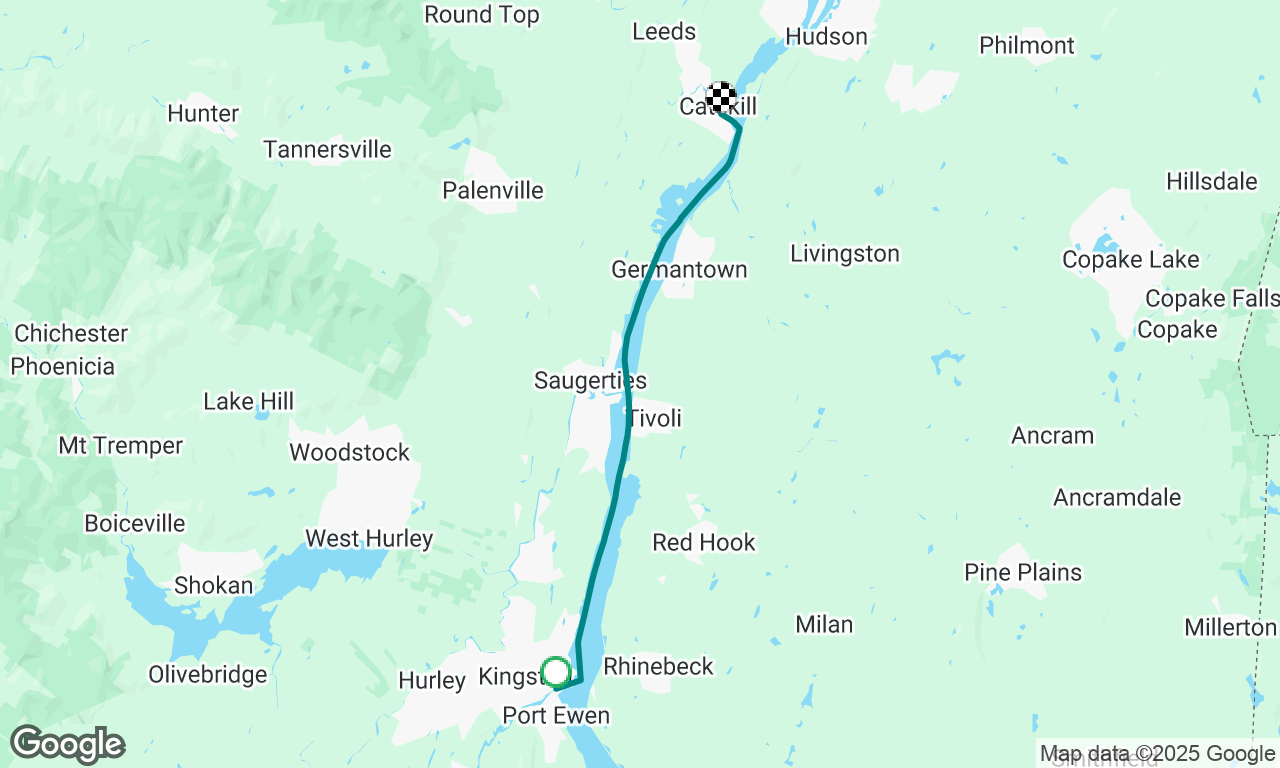 Kingston NY to Catskills Marina