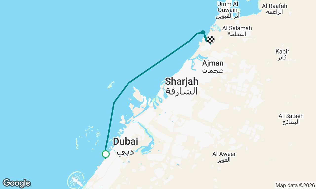 Dubai to Al Hamirya 