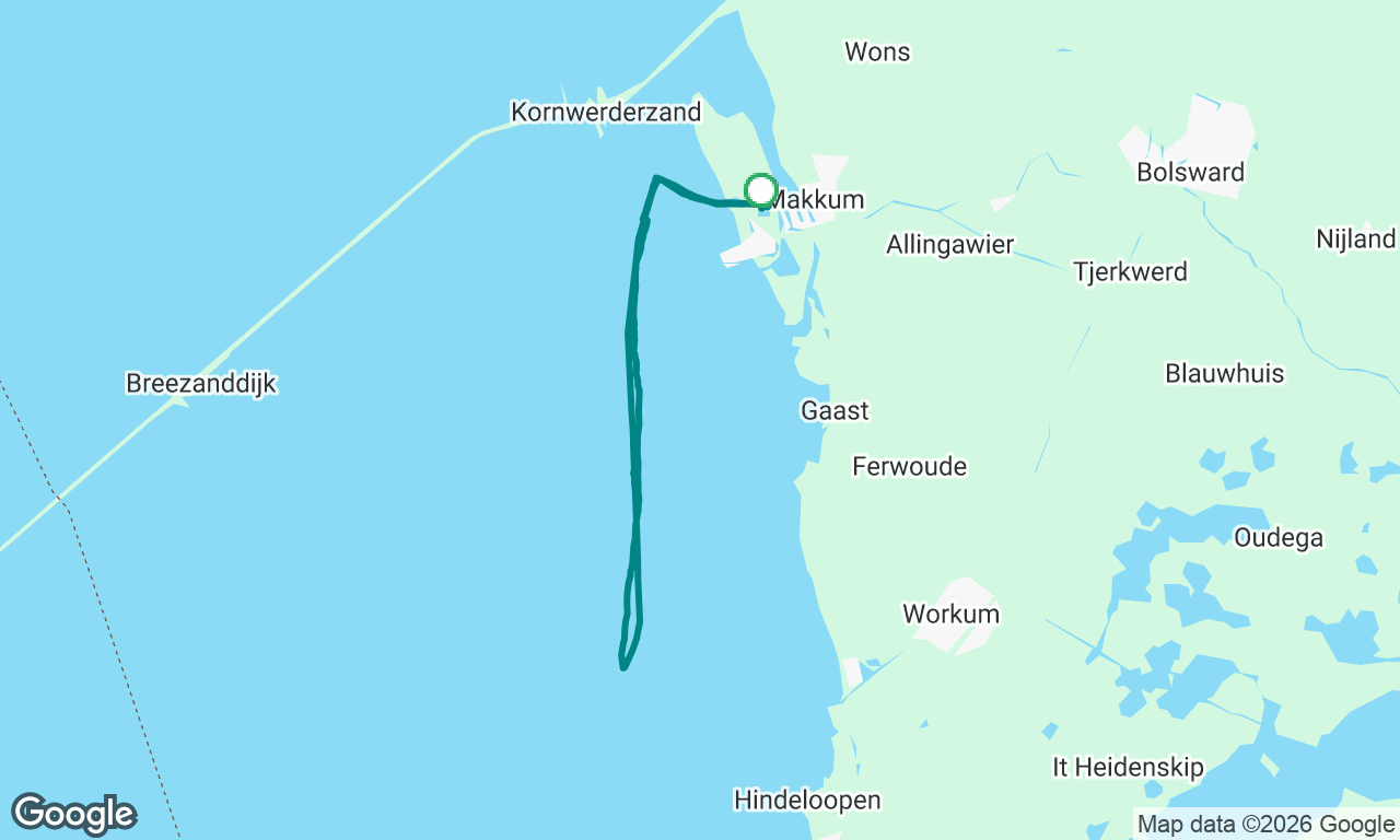 Makkum - Makkum, test nieuwe zeilen