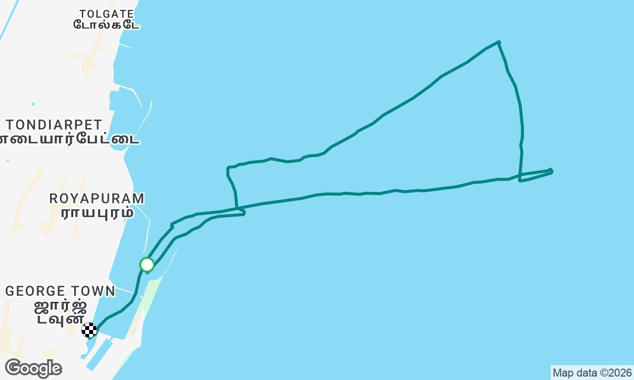 Trial sail with rigger