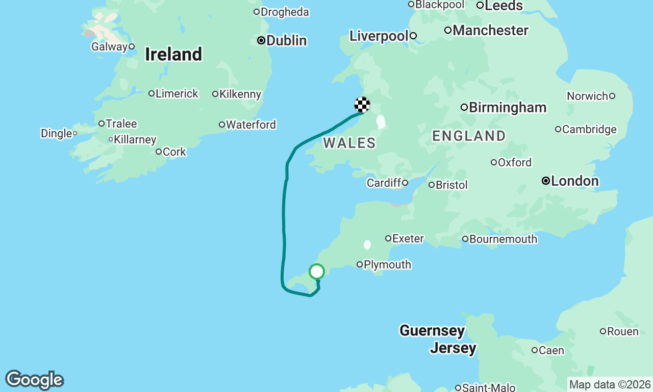Chartless plotter, on the final leg to Aber.