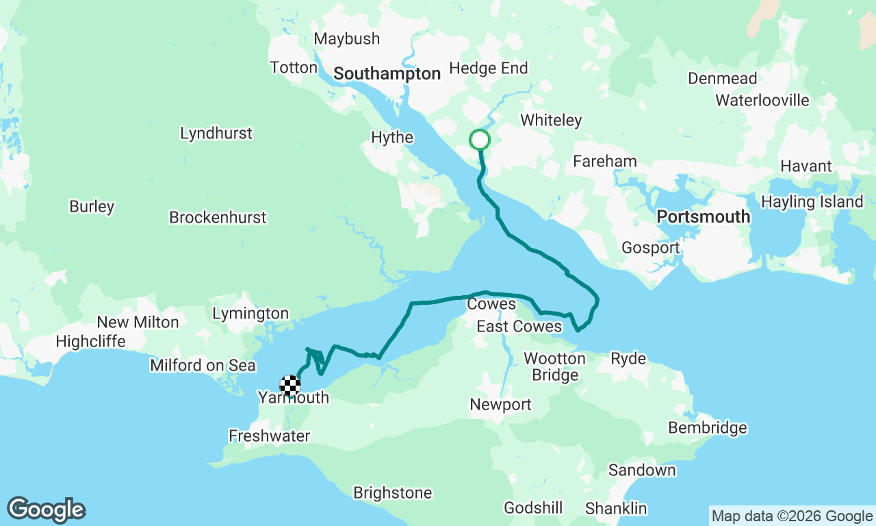 Solent sailing w/e 1