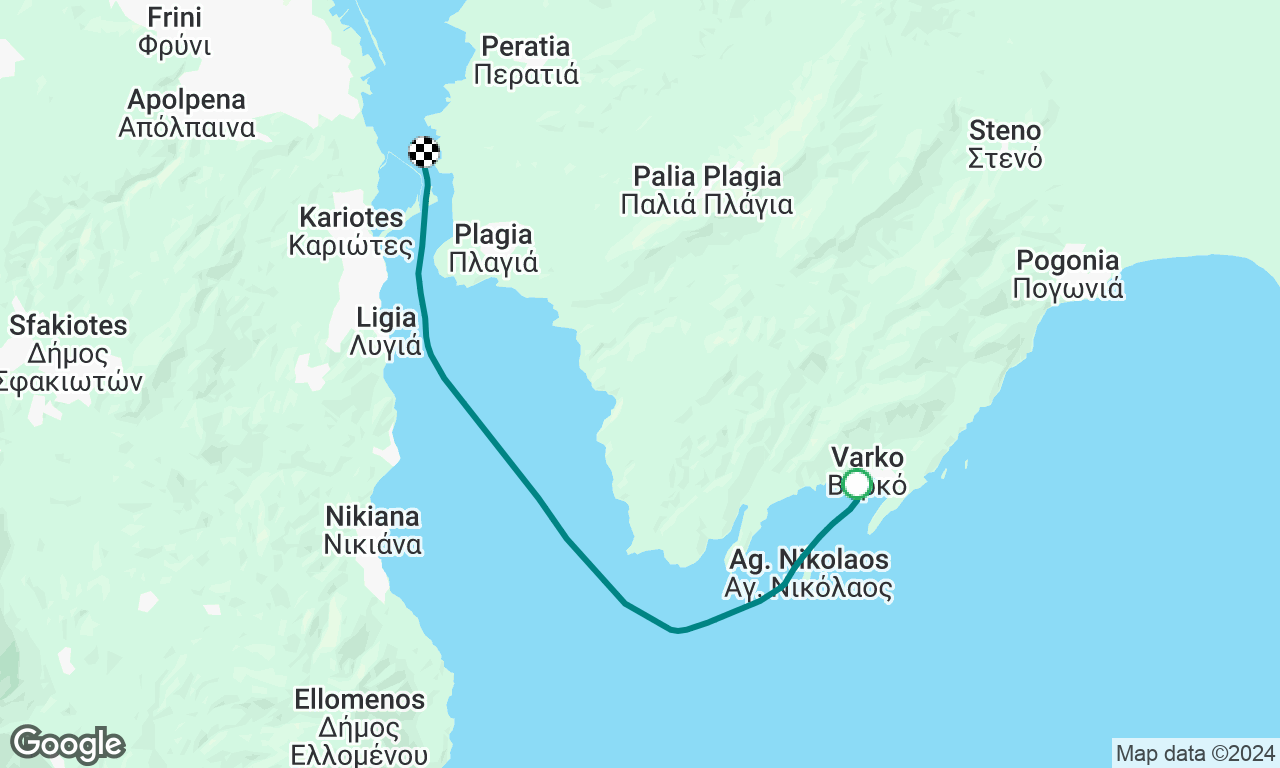 Varko to Lefkas