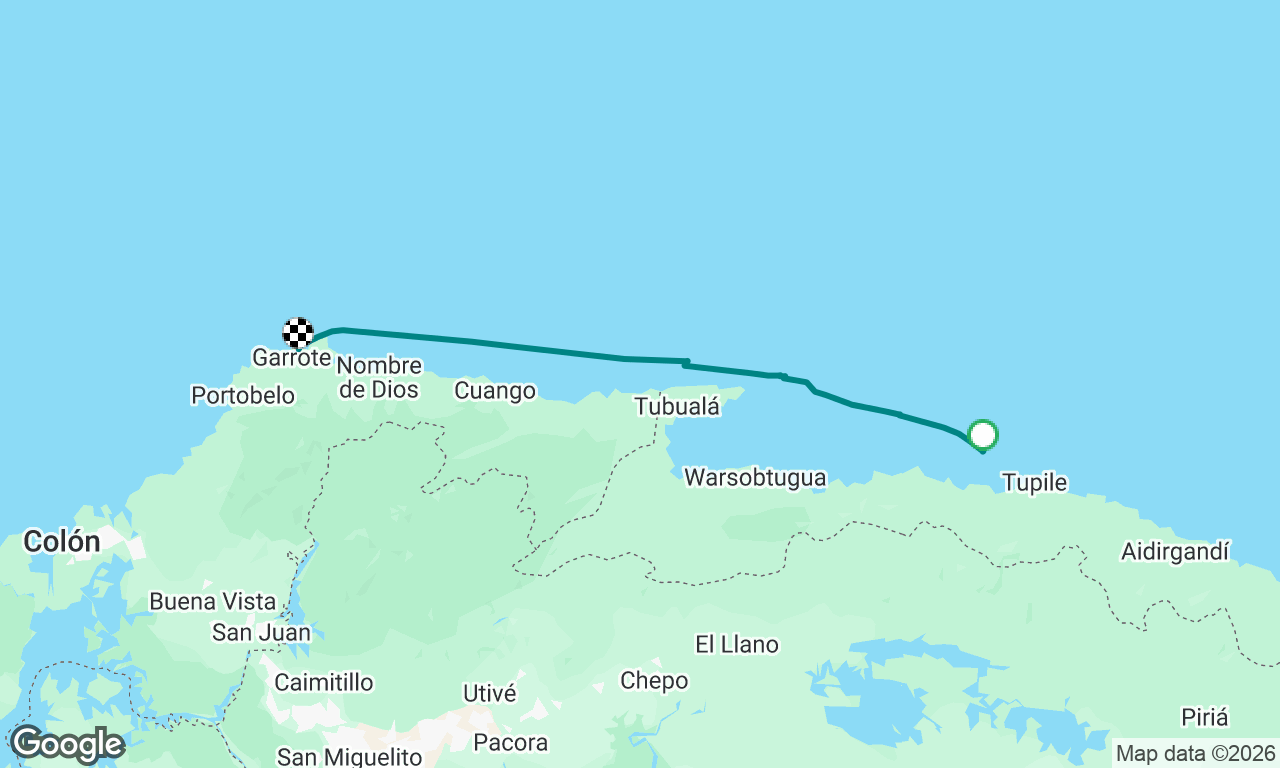 Green Island, San Blas to Linton Bay, Panama