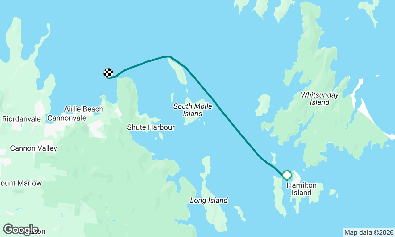 Sailing from Hamilton Island to Airlie Beach