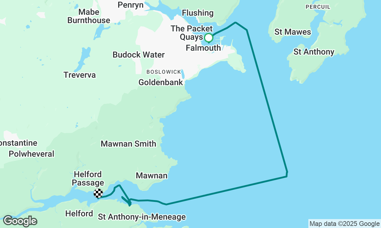 A brezzy jaunt from Falmouth to Helford