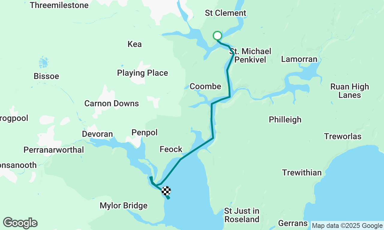 Heron Inn to Restronguet (Falmouth)