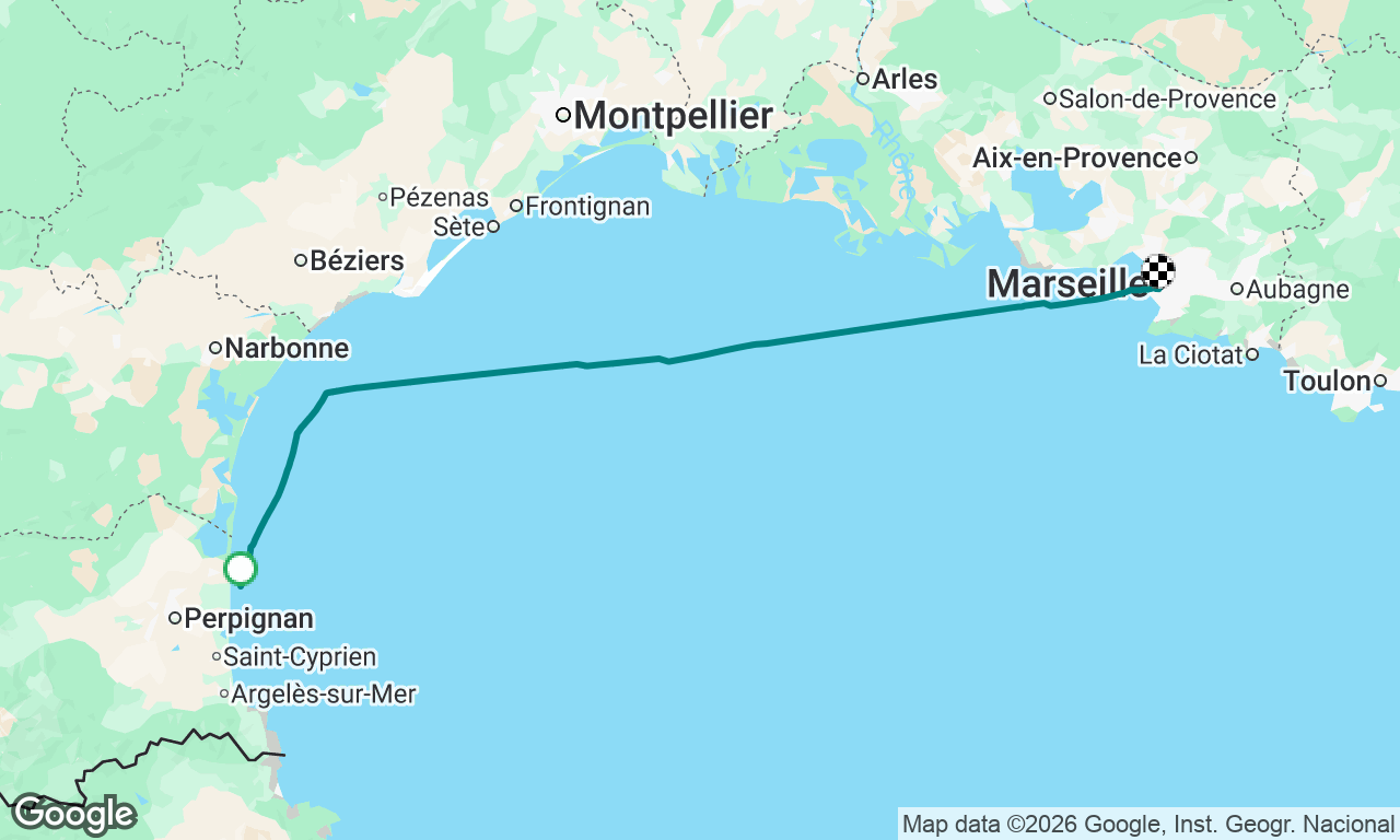 Canet en Roussillon to Marseille 