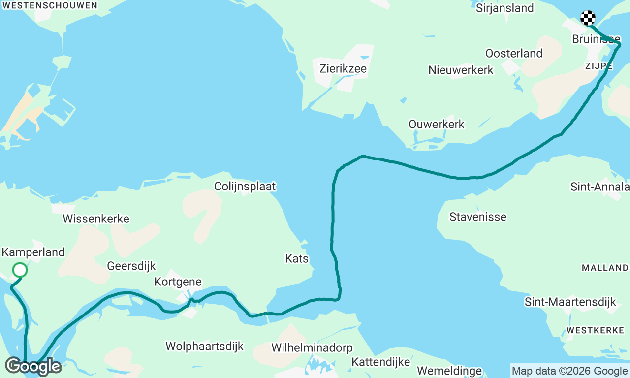 Kamperland to Bruinisse