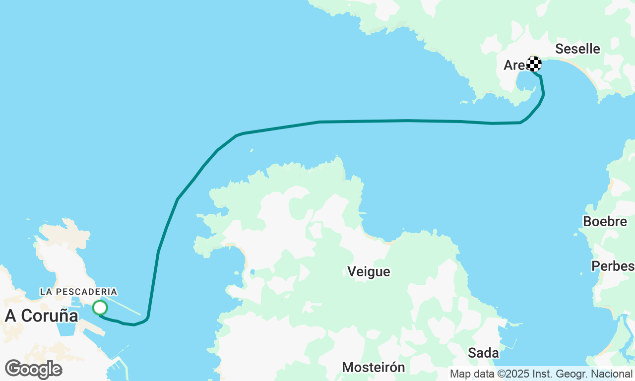 A Coruña to Ares