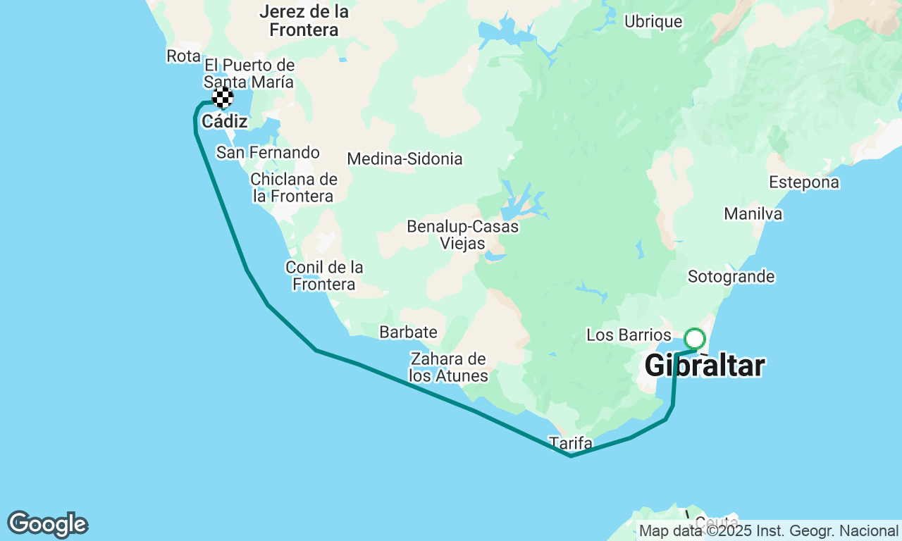 La Linea Roads to Cadiz Puerto America