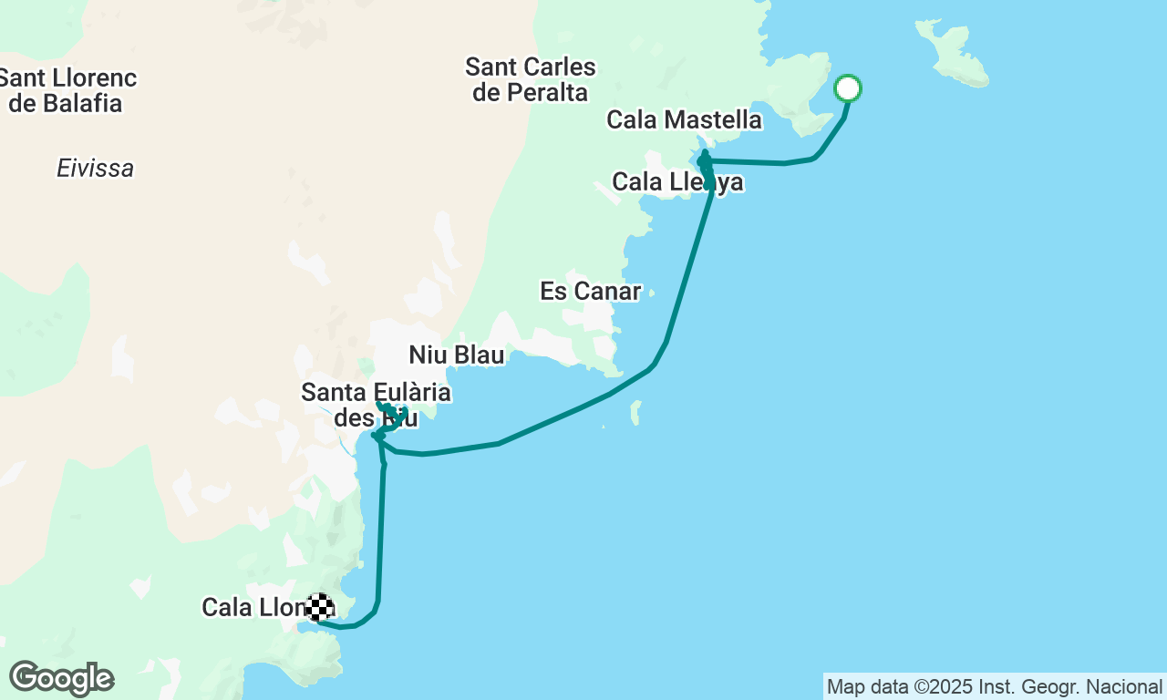 May 31st, 3 stops: Cala Mastela, Marina Eulalia and Cala Llonga