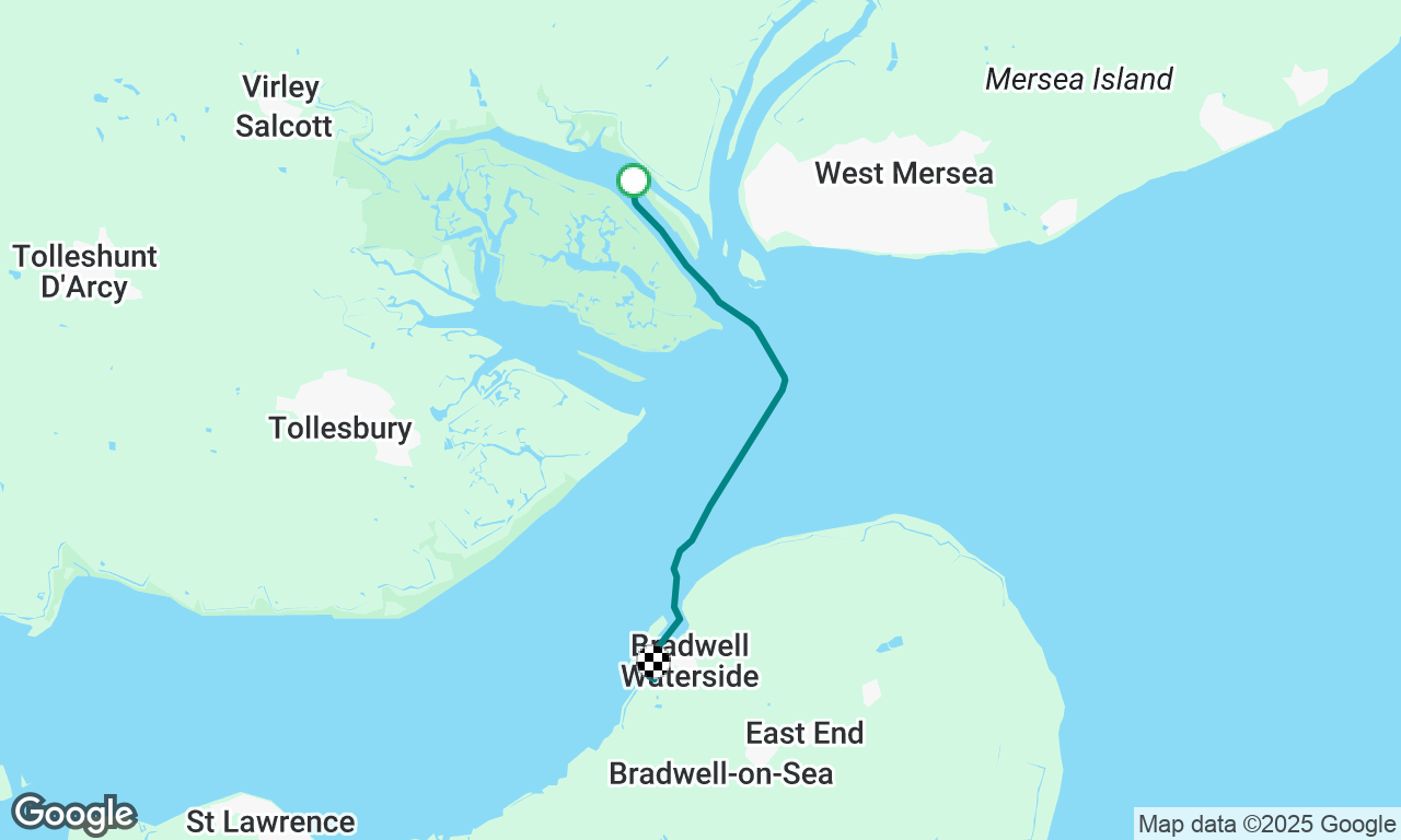 Last leg back to Bradwell