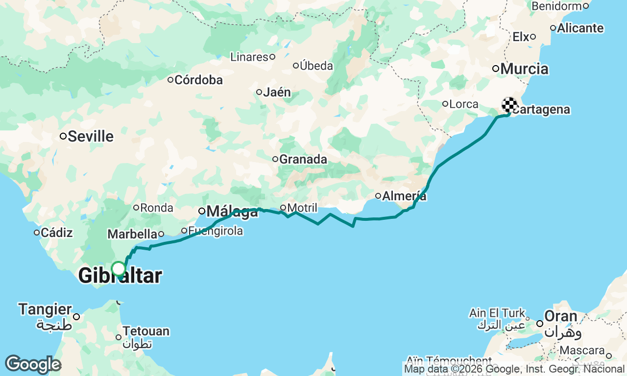 Gibraltar to Cartagena 
