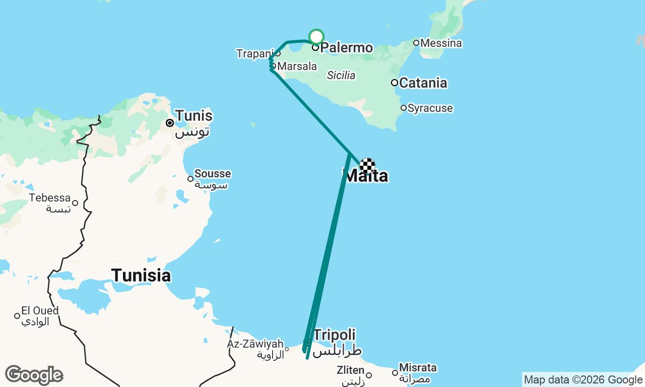 Voyage map