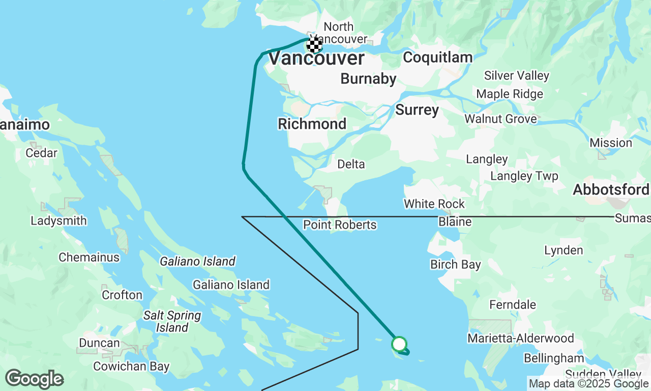 Sucia Echo Bay to Vancouver Coal Harbour
