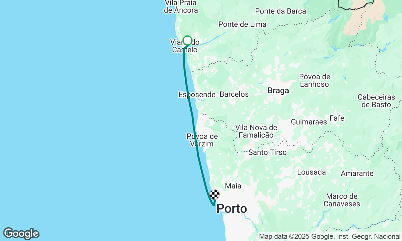 Viana do Castelo to Porto