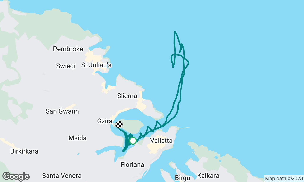 Out into Malta Channel