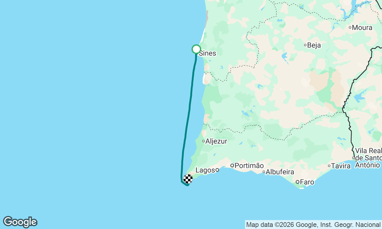 Sines to Enseada de Sagres