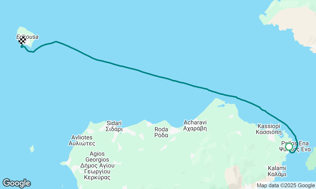 Day 2 Flotilla 14th: Agios Stefanos to Erikousa 