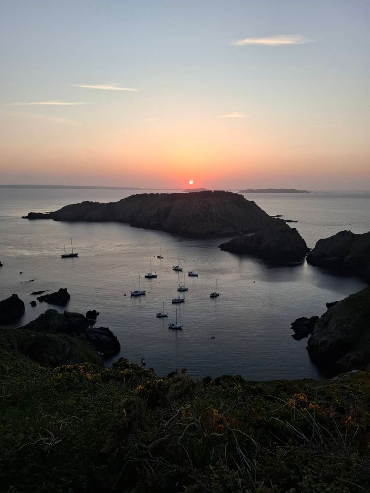 Voyage photo from Granville to Sark in a strong blow