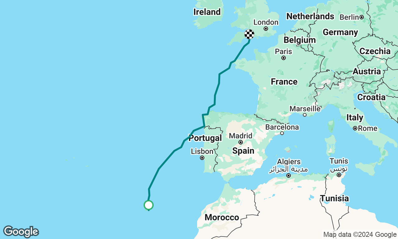 madeira to portland