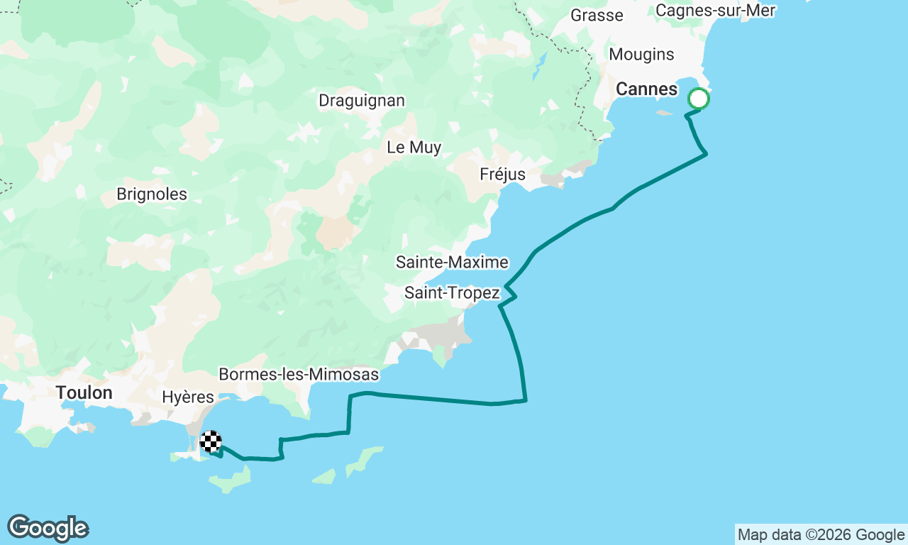 Antibe to Pointe de la Badine 