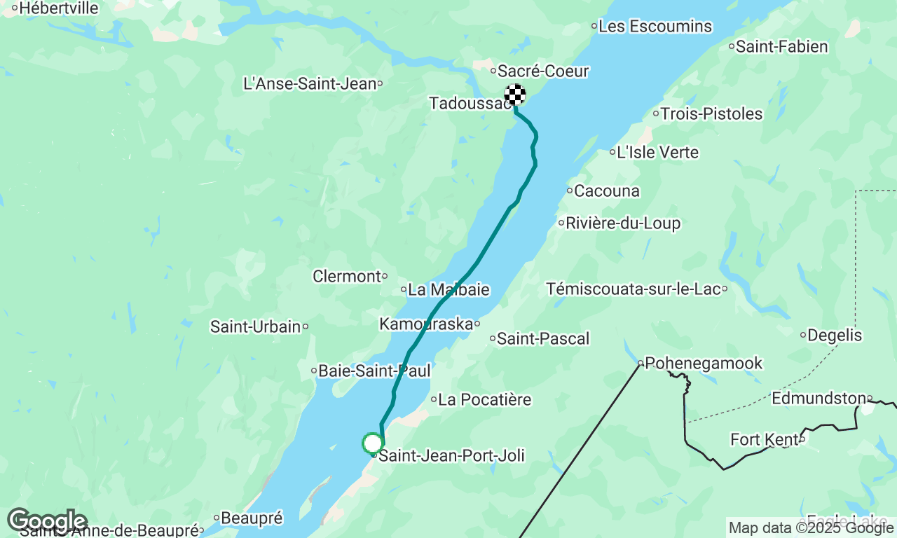 arriver a Tadoussac!