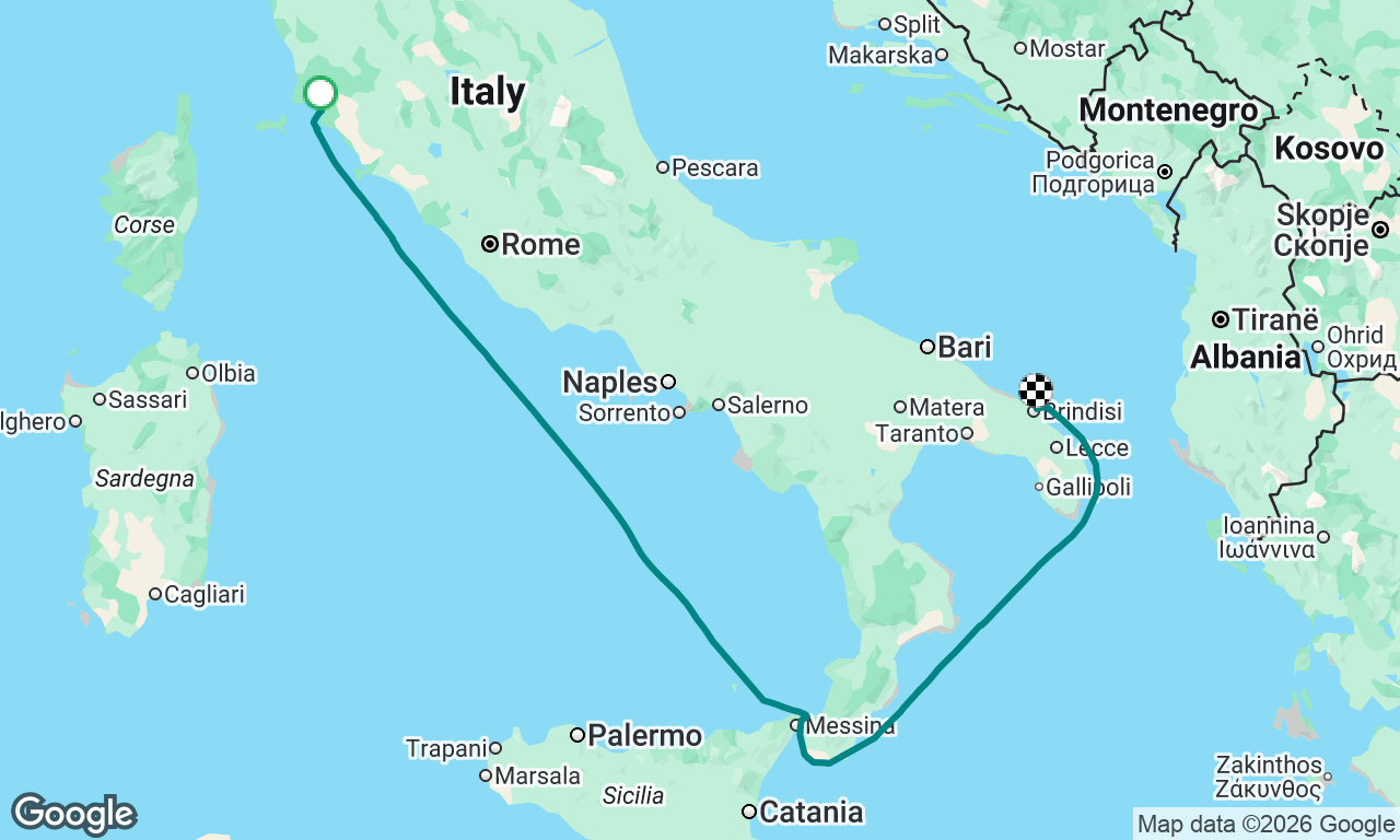 Voyage map