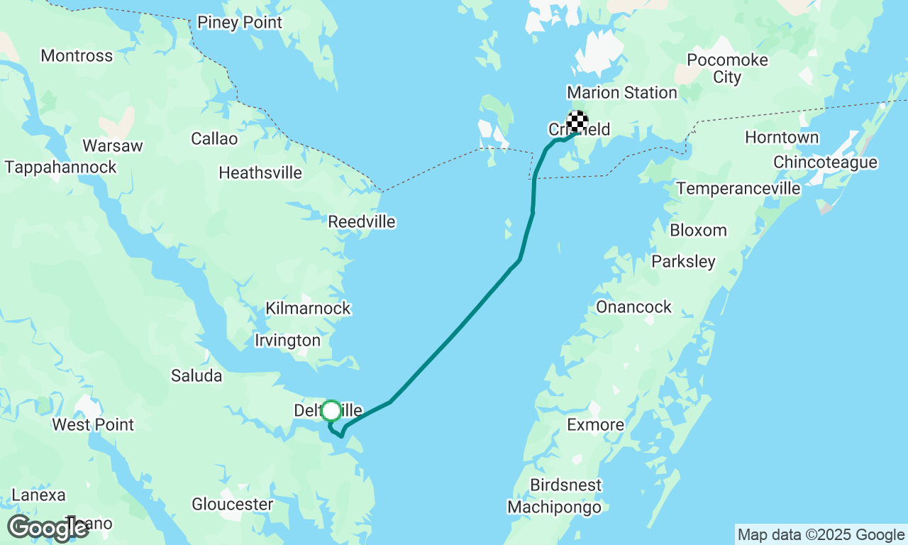 Fishing Point to Crisfield 
