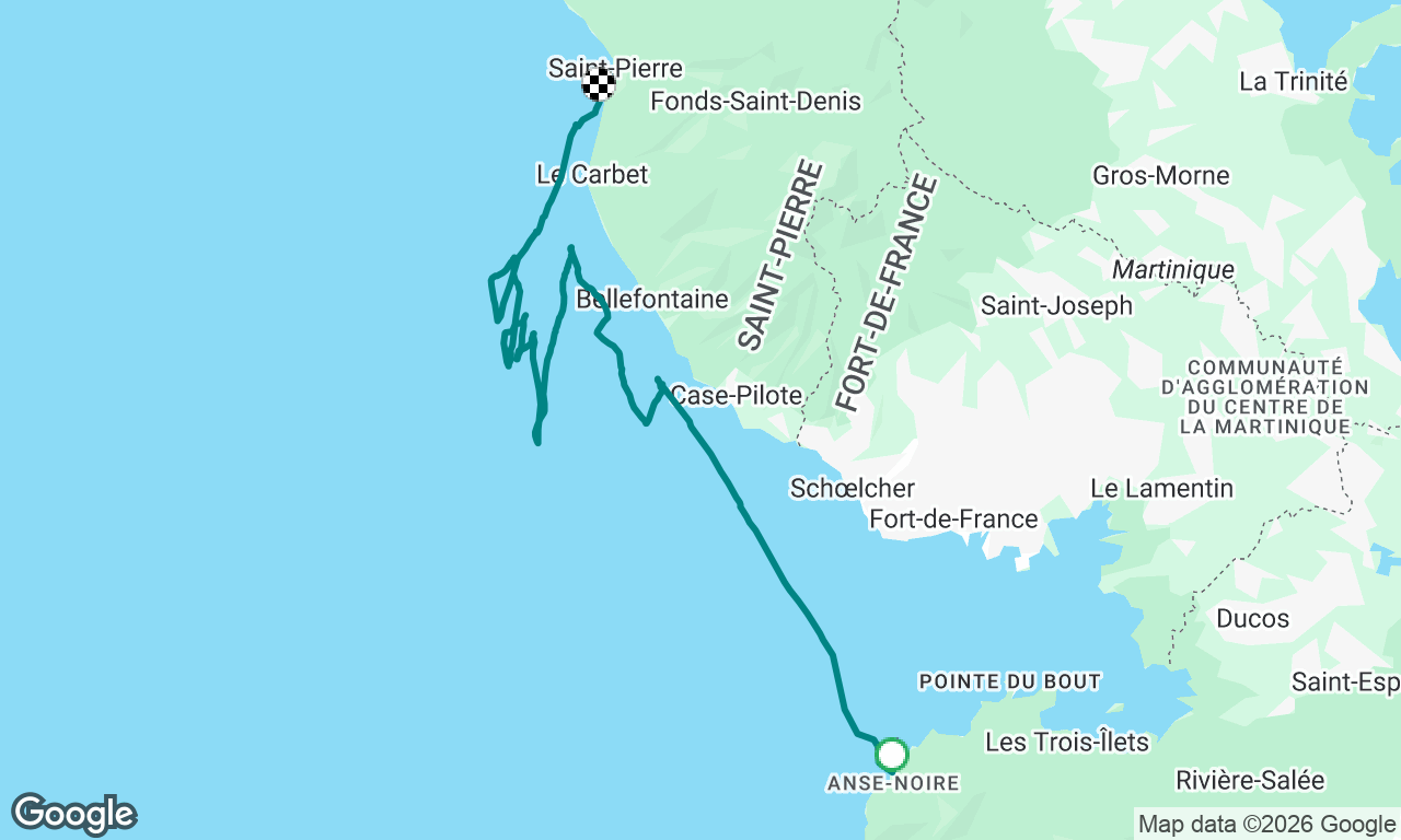 Anse noire -> Saint-Pierre