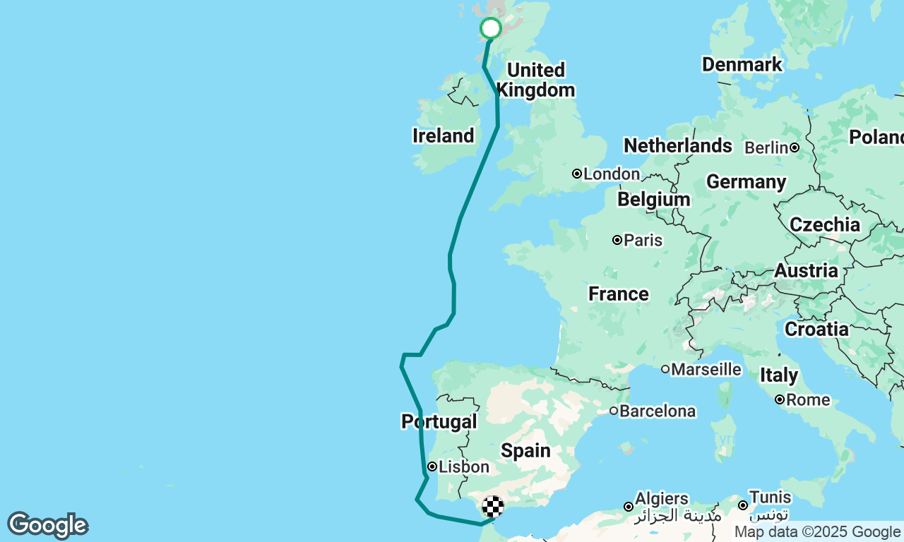 Oban Scotland to Gibraltar 