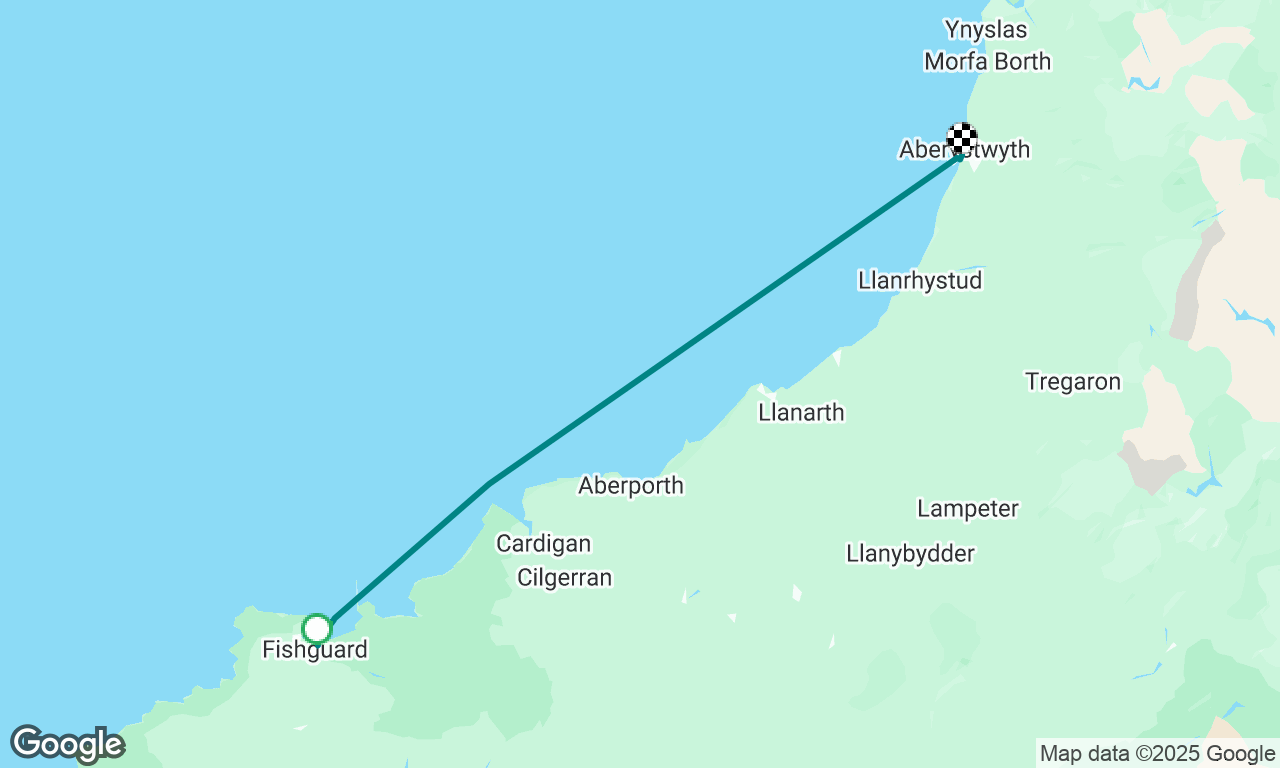 Fishguard to Aberystwyth 