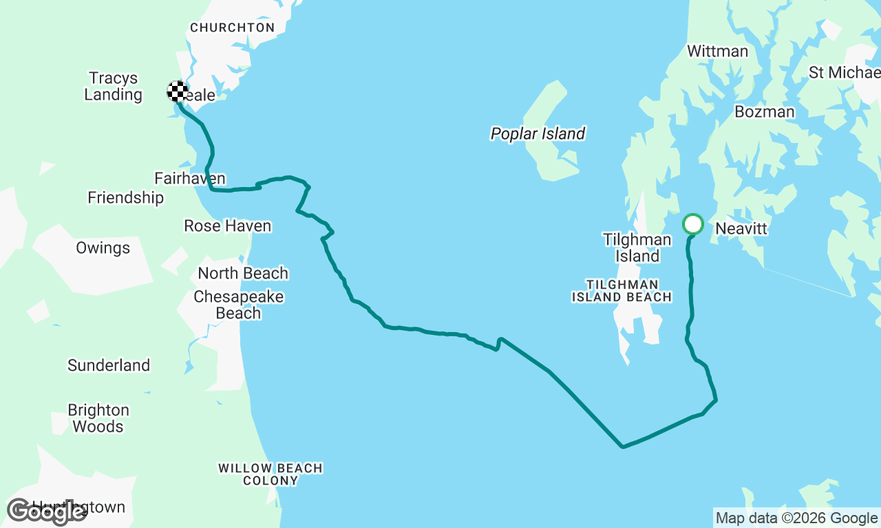 Return from Dunn Cove to Herrington Harbor North