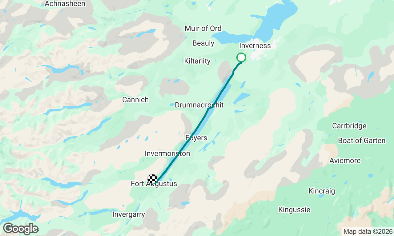 Newcastle- Cardiff Delivery: Day 3- Inverness to Fort Augustus 