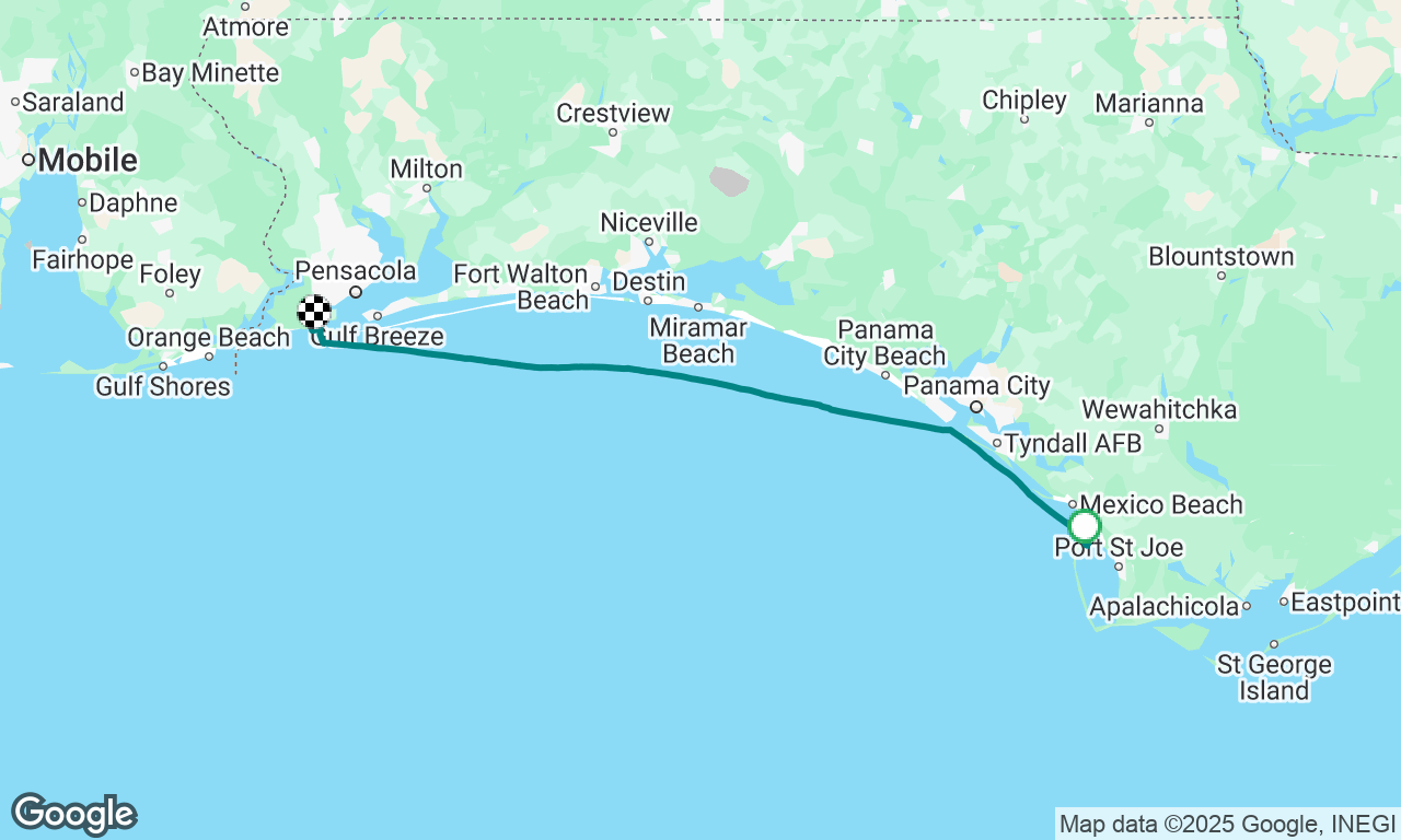 St Joe to Pensacola