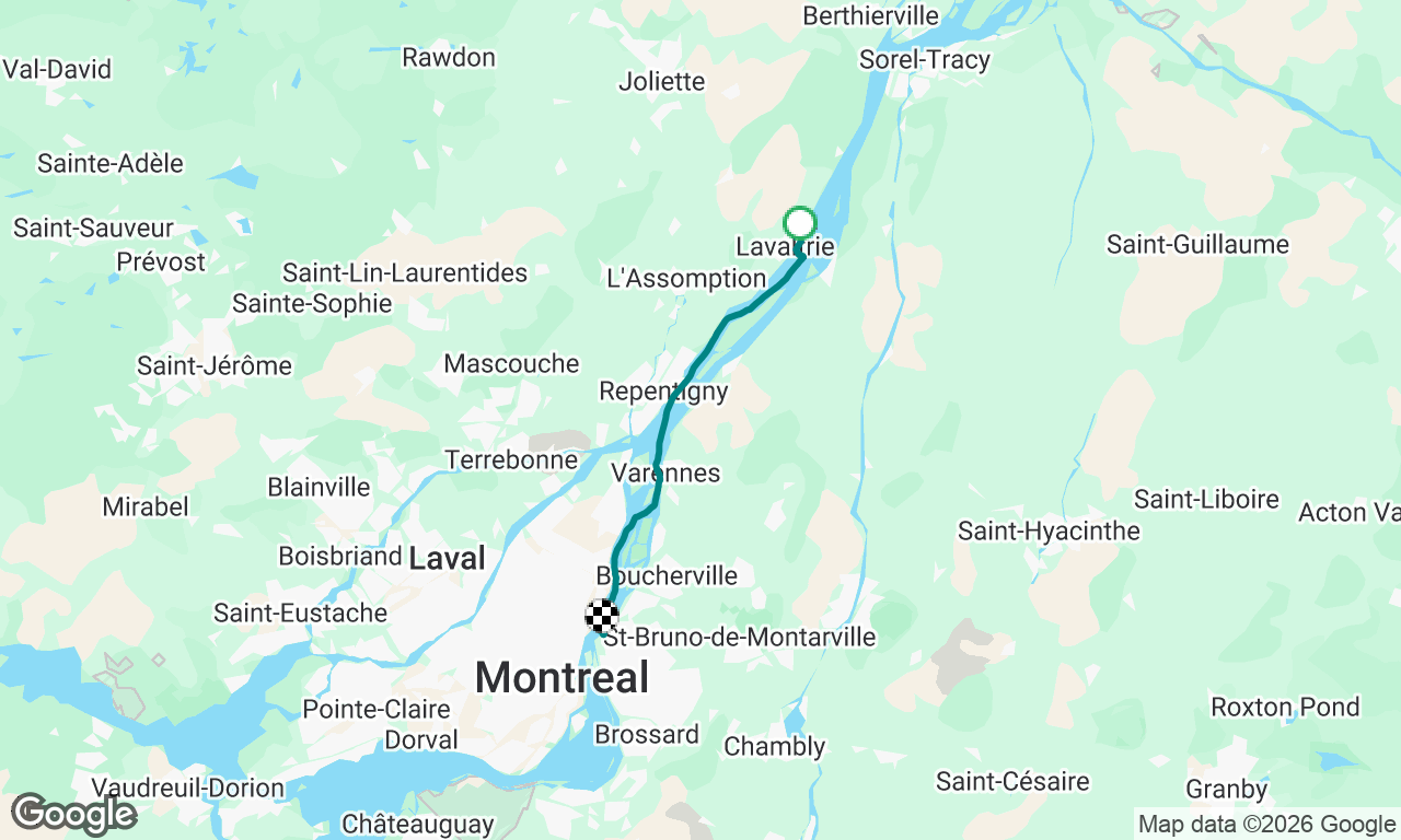 Lavaltrie-Montréal!