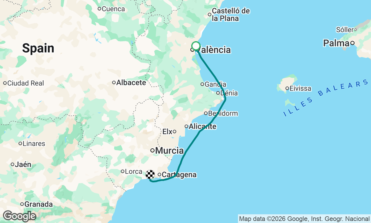 Leaving Valencia!