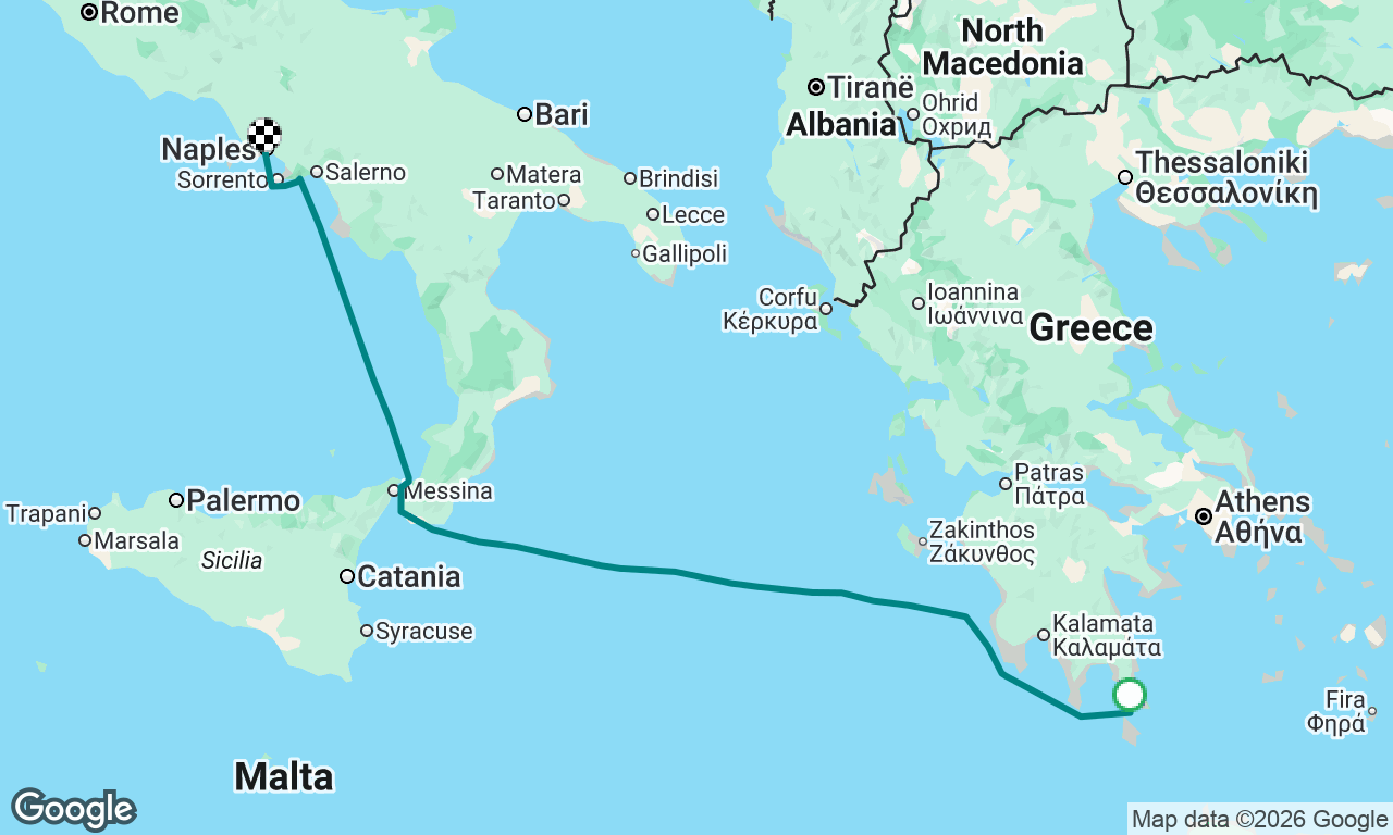Voyage map